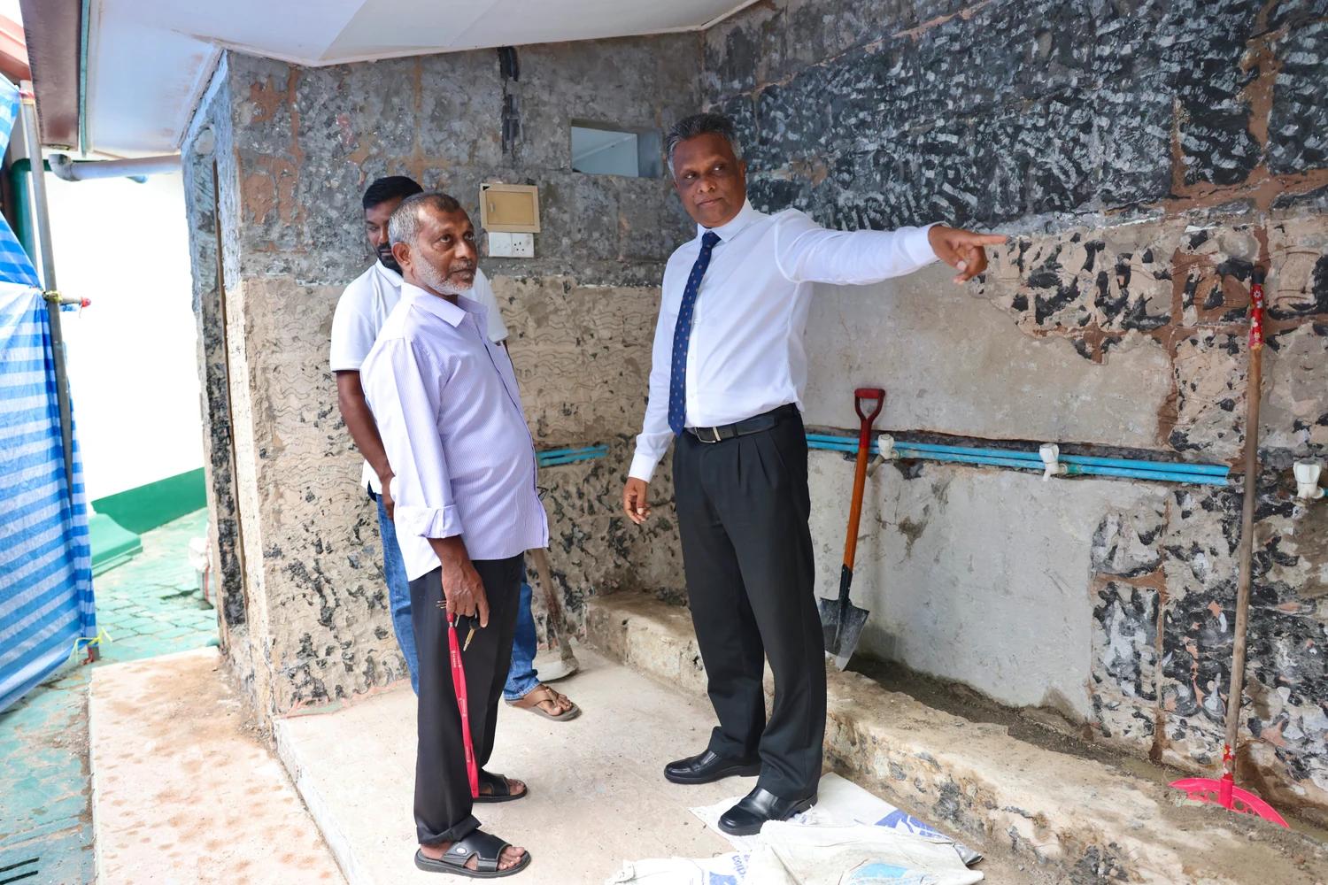 ބަންޑާރަ މިސްކިތުގެ މަރާމާތުގެ މަސައްކަތް ނިމެނީ