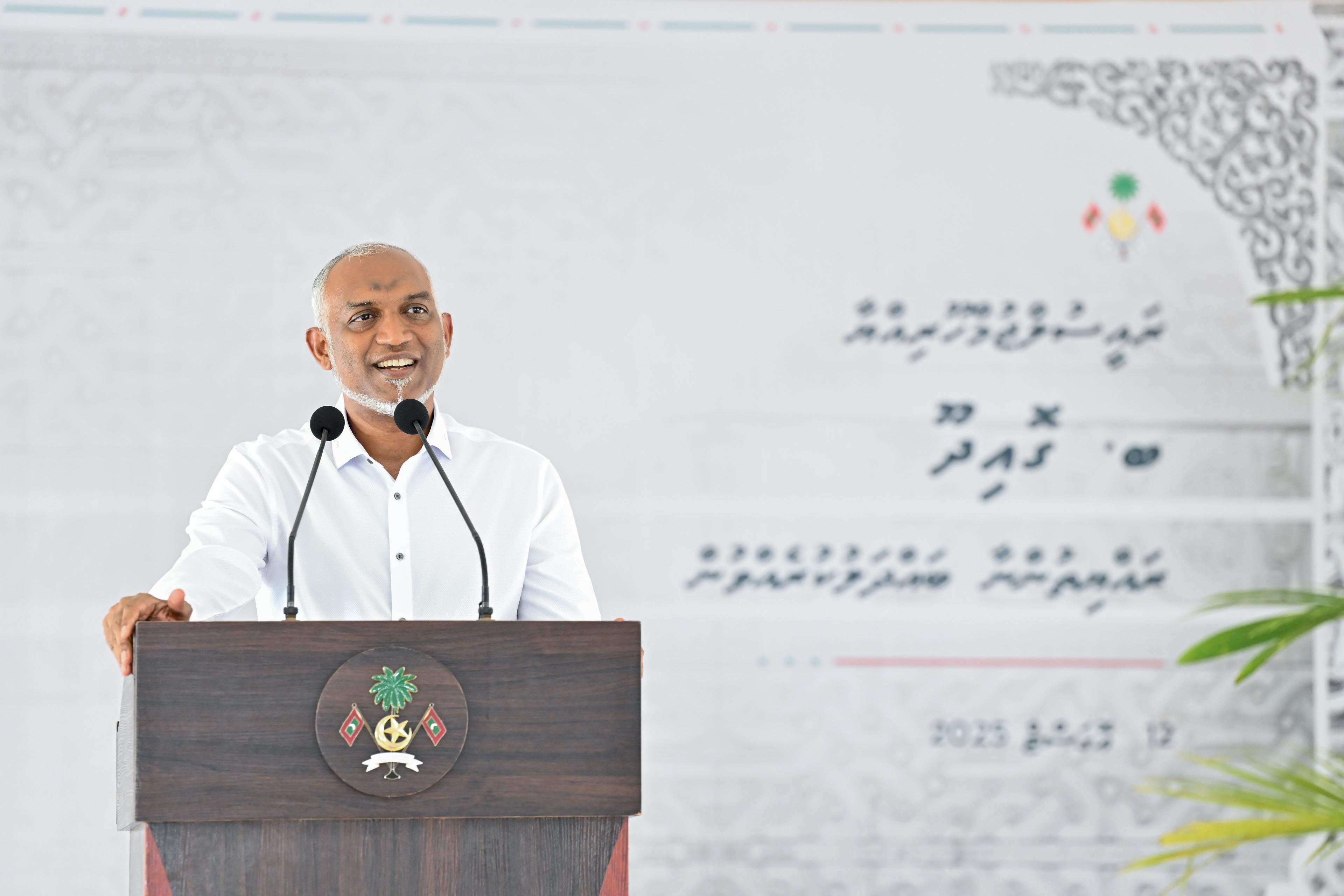 ރައީސް ދެއްވީ ގޮއިދޫ ރައްޔިތުންނަށް ވެވަޑައިގެންފައިވާ ހުރިހާ ވަޢުދެއްވެސް ފުރިހަމައަށް ފުއްދަވައިދެއްވާނޭކަމުގެ ޔަޤީންކަން!