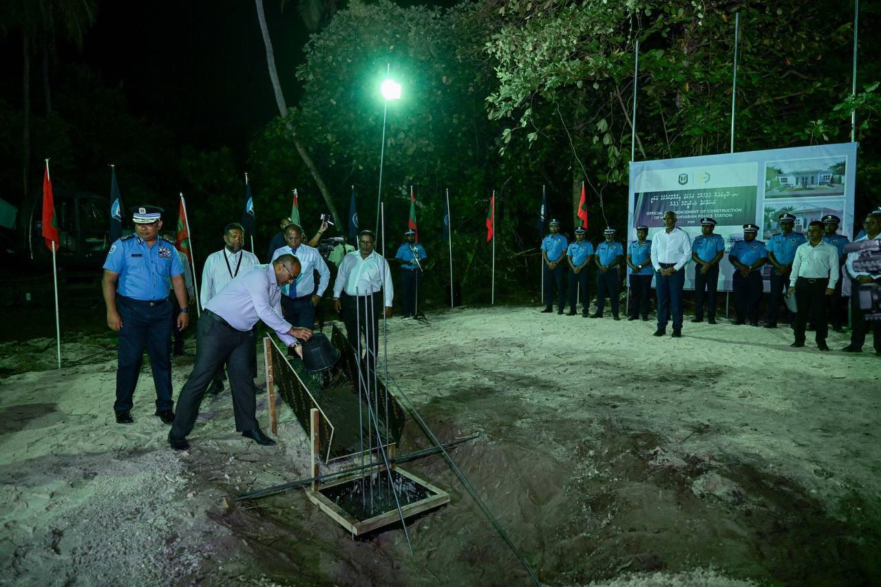 ނޮޅިވަރަމު ފުލުހުންގެ މަރުކަޒުގެ ޢަމަލީ މަސައްކަތް ފަށައިފި