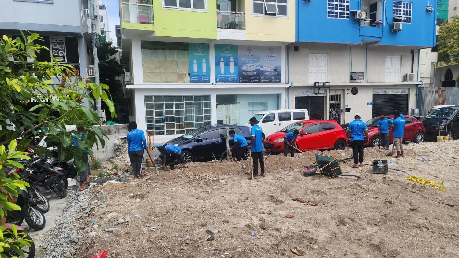 މާފަންނު މައިޒާނު ވަށައިގެން، ޕާކިން ޒޯންތައް ތަރައްޤީ ކުރުމުގެ ޢަމަލީ މަސައްކަތް ފަށައިފި