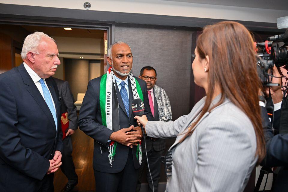 ފަލަސްތީނުގެ ދައުލަތް ބަލައިގަތުމުގެ ގަރާރު ފާސްކުރުމުން ރައީސްގެ މަރުހަބާ!