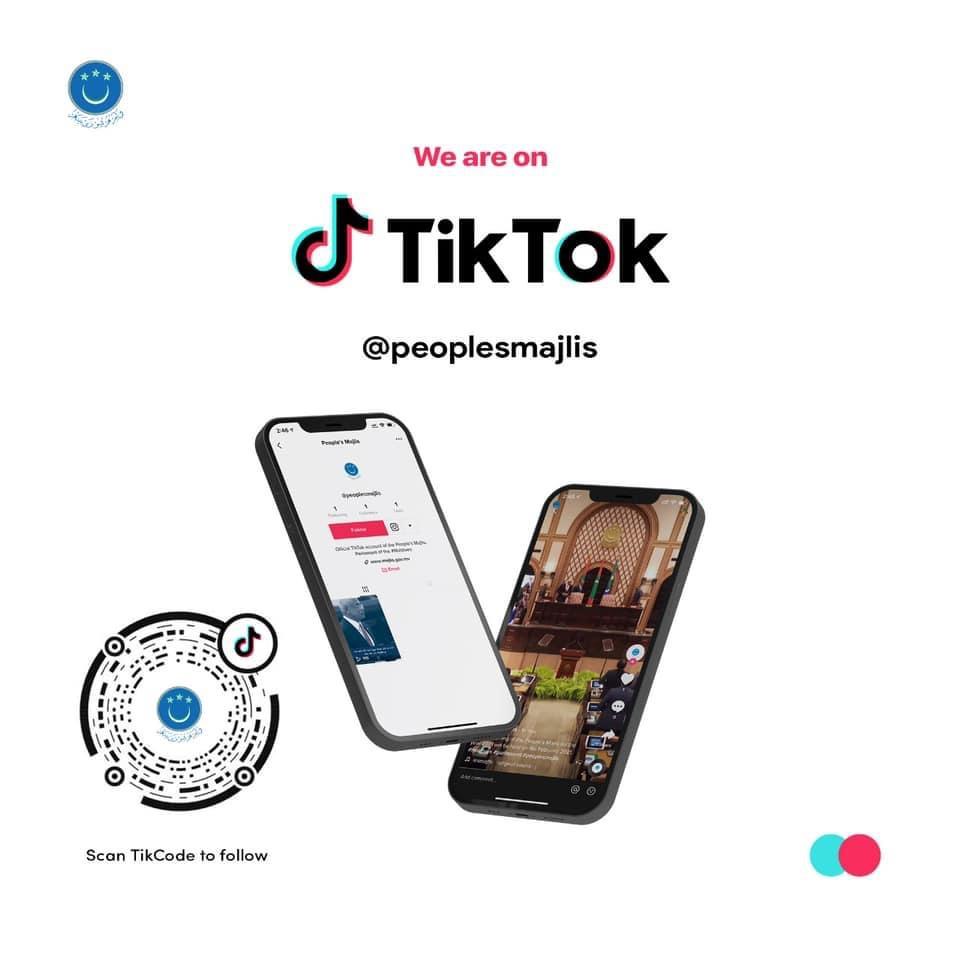 ރައްޔިތުންގެ މަޖިލިސް އިން ޓިކްޓޮކް އެކައުންޓެއް ހުޅުވައިފި!