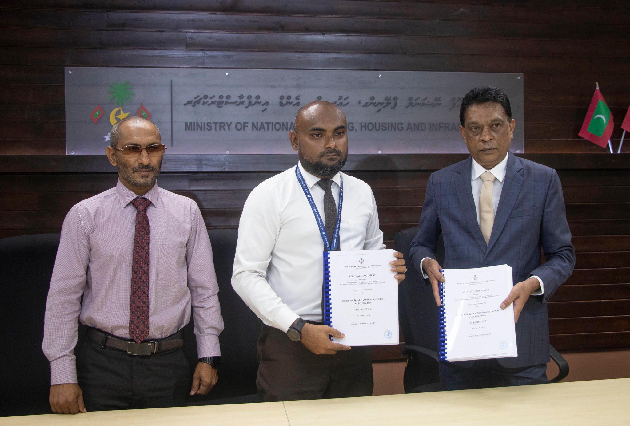 ތިނަދޫގައި 200 ހައުސިންގ ޔުނިޓް އެޅުމަށް ބަޔަކާ ހަވާލުކޮށްފި