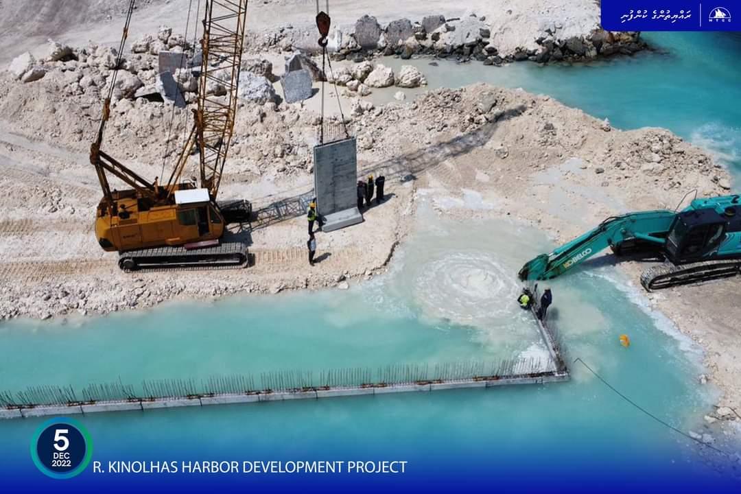 ކިނޮޅަހު ބަނދަރު މަޝްރޫޢުގެ ބޮޑުބައި ނިމިއްޖެ