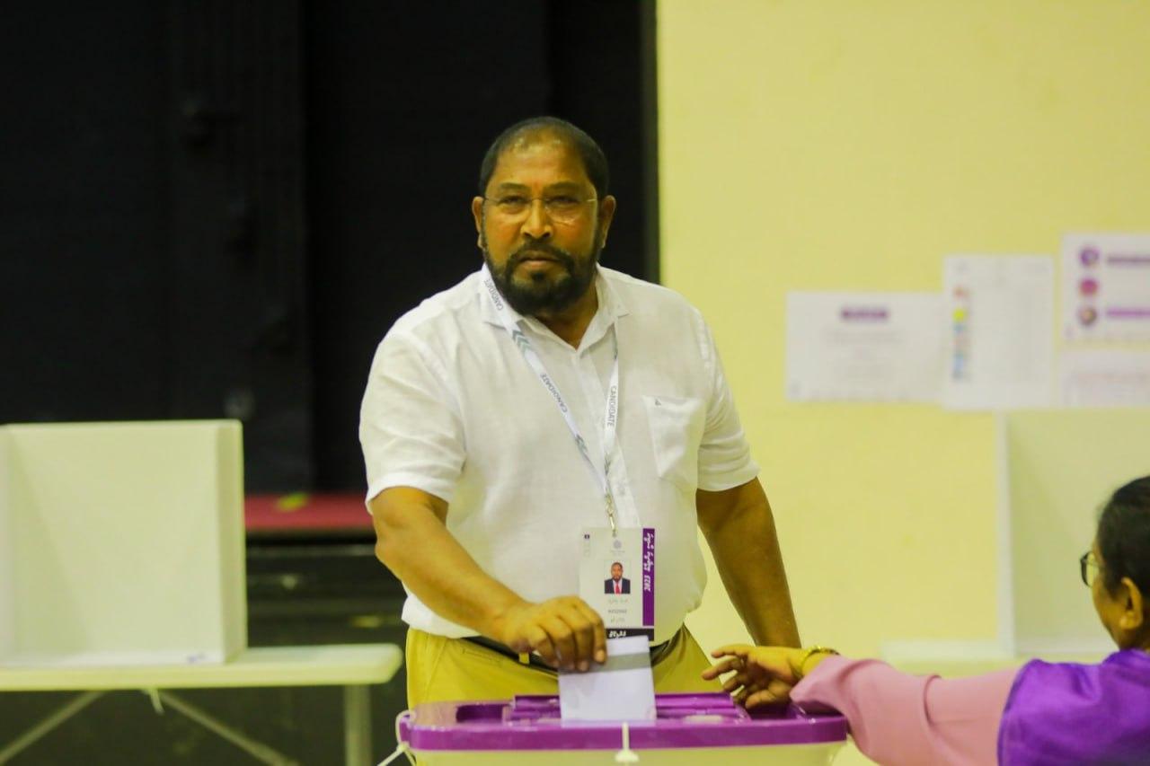 ޖުމްހޫރީ ޕާޓީގެ ރިޔާސީ ކެންޑިޑޭޓް ގާސިމް އިބްރާހިމް ވޯޓުލައްވައިފި