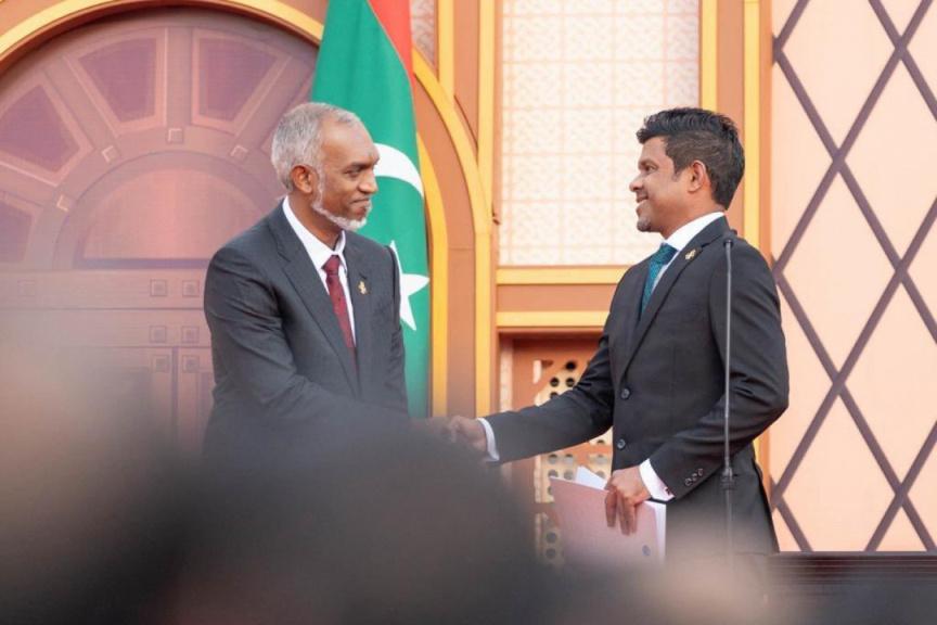 ޕީޕީއެމް/ޕީއެންސީގެ ލީޑަރޝީޕް އޮތީ ރައީސް ޑރ މުޢިއްޒުއާއެކު - ނައިބު ރައީސް