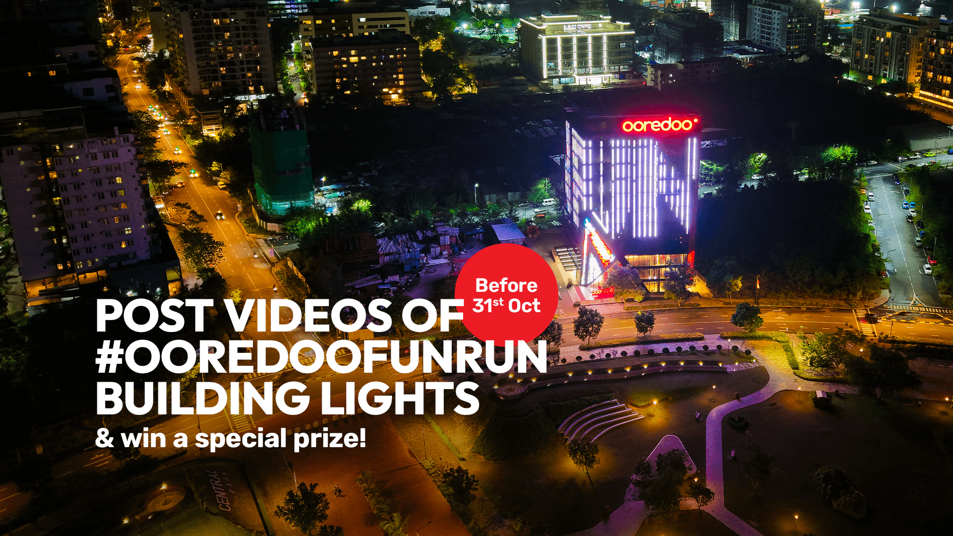 City Lights Up in Anticipation of the Ooredoo Fun Run