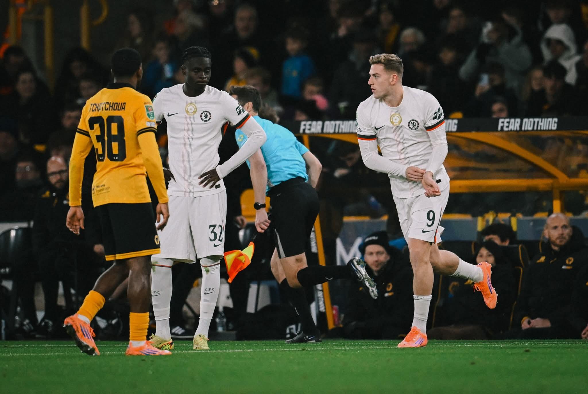 ވުލްވުސް ބަލިކޮށް އީއެފްއެލް ކަޕް ކުއާޓާ ފައިނަލުގެ ޖާގައެއް ޗެލްސީ އިން  ކަށަވަރުކޮށްފި