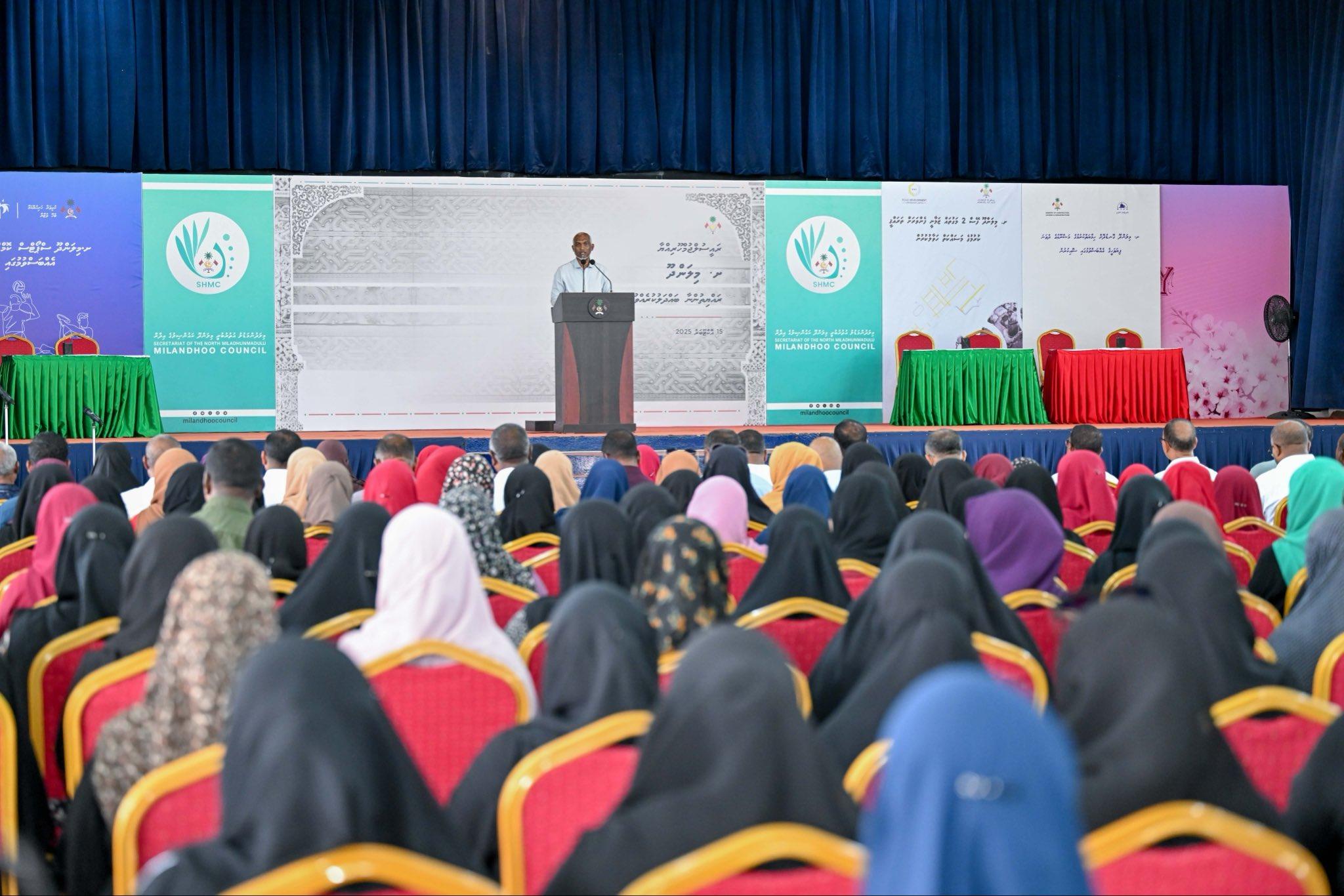 ބިންހިއްކުމާއި ބަނދަރުގެ މަސައްކަތް ހިމެނޭހެން، 30 މަސް ދުވަހުގެ ތެރޭގައި މިލަންދޫ އެއަރޕޯޓުގެ މަސައްކަތް ނިމޭނެ - ރައީސް