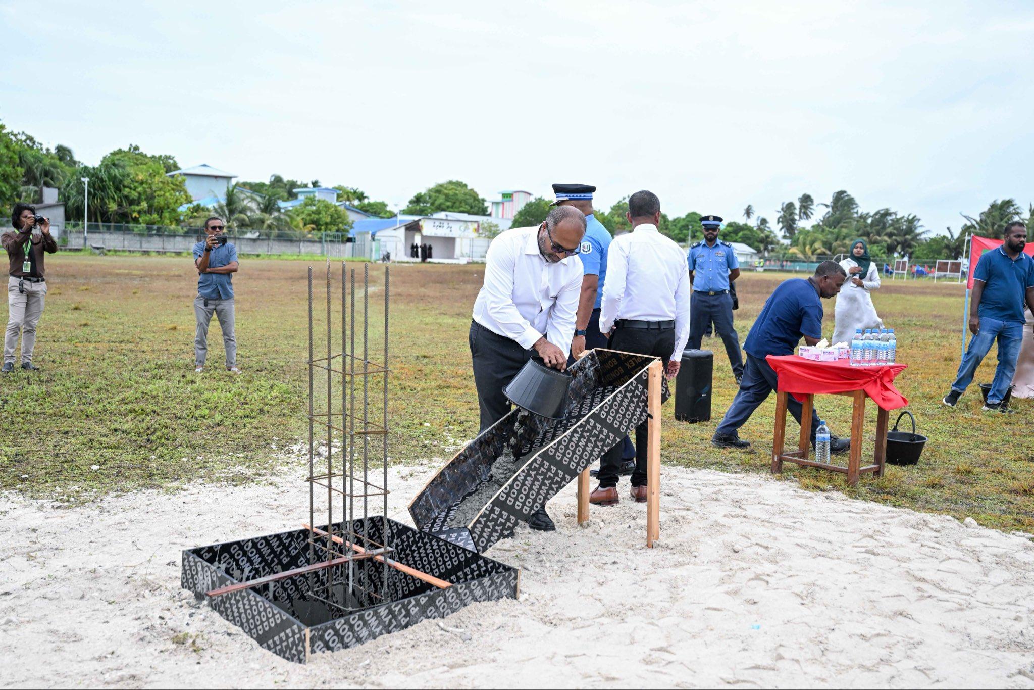 މާވަށު ފުލުހުންގެ މަރުކަޒުގެ ބިންގާ އަޅައި އަމަލީ މަސައްކަތް ފަށައިފި