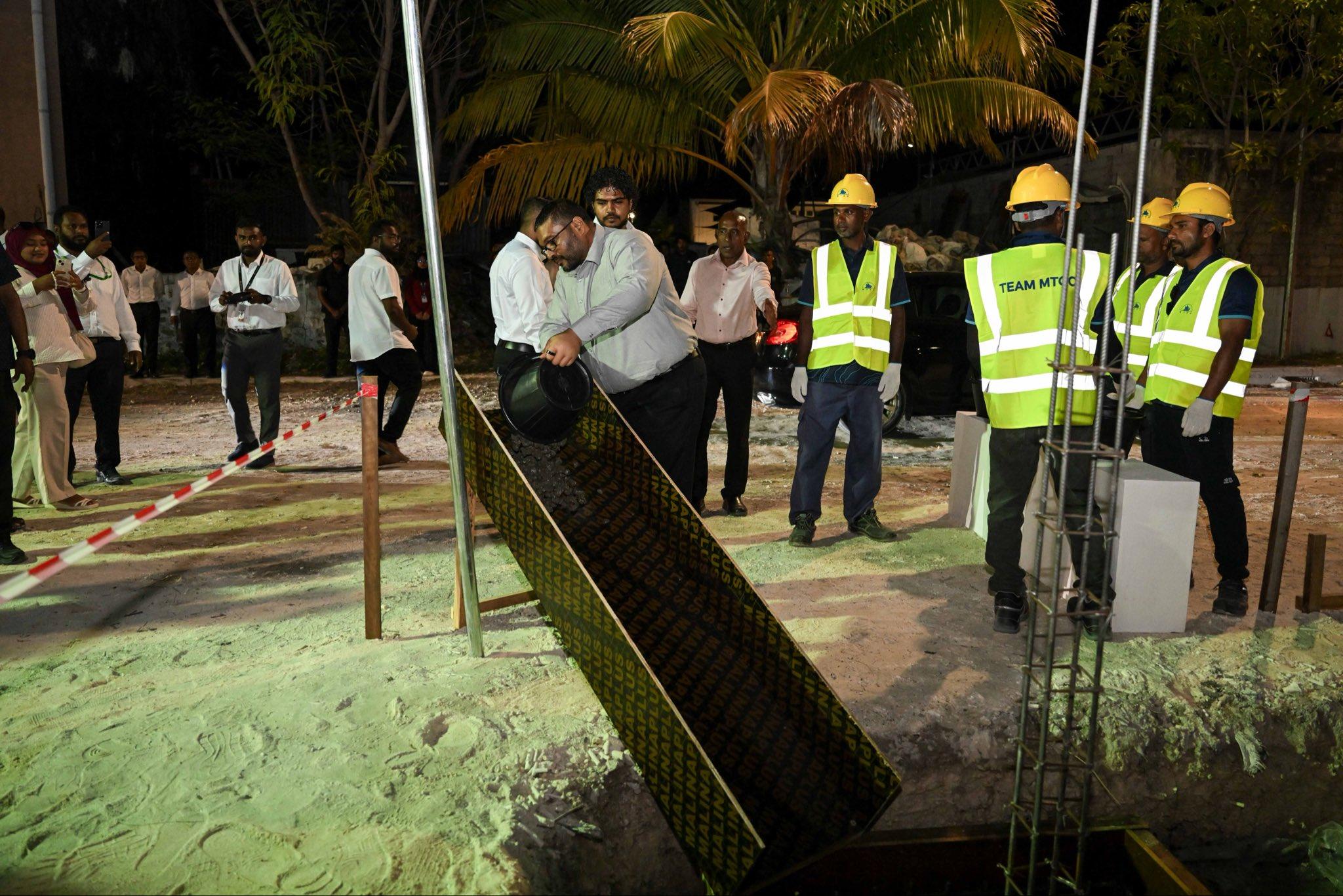 އައްޑޫ ސިޓީ ހިތަދޫ ރީޖަނަލް އިމަޖެންސީ އޮޕަރޭޝަން ސެންޓަރު އިމާރާތްކުރުމުގެ އަމަލީ މަސައްކަތް ފަށައިފި