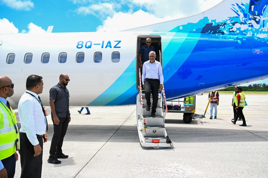 ފުވައްމުލަކާއި އައްޑު އަތޮޅަށް ކުރައްވާ ދެ ދުވަހުގެ ދަތުރުފުޅެއްގައި ރައީސް ފުރާވަޑައިގެންފި