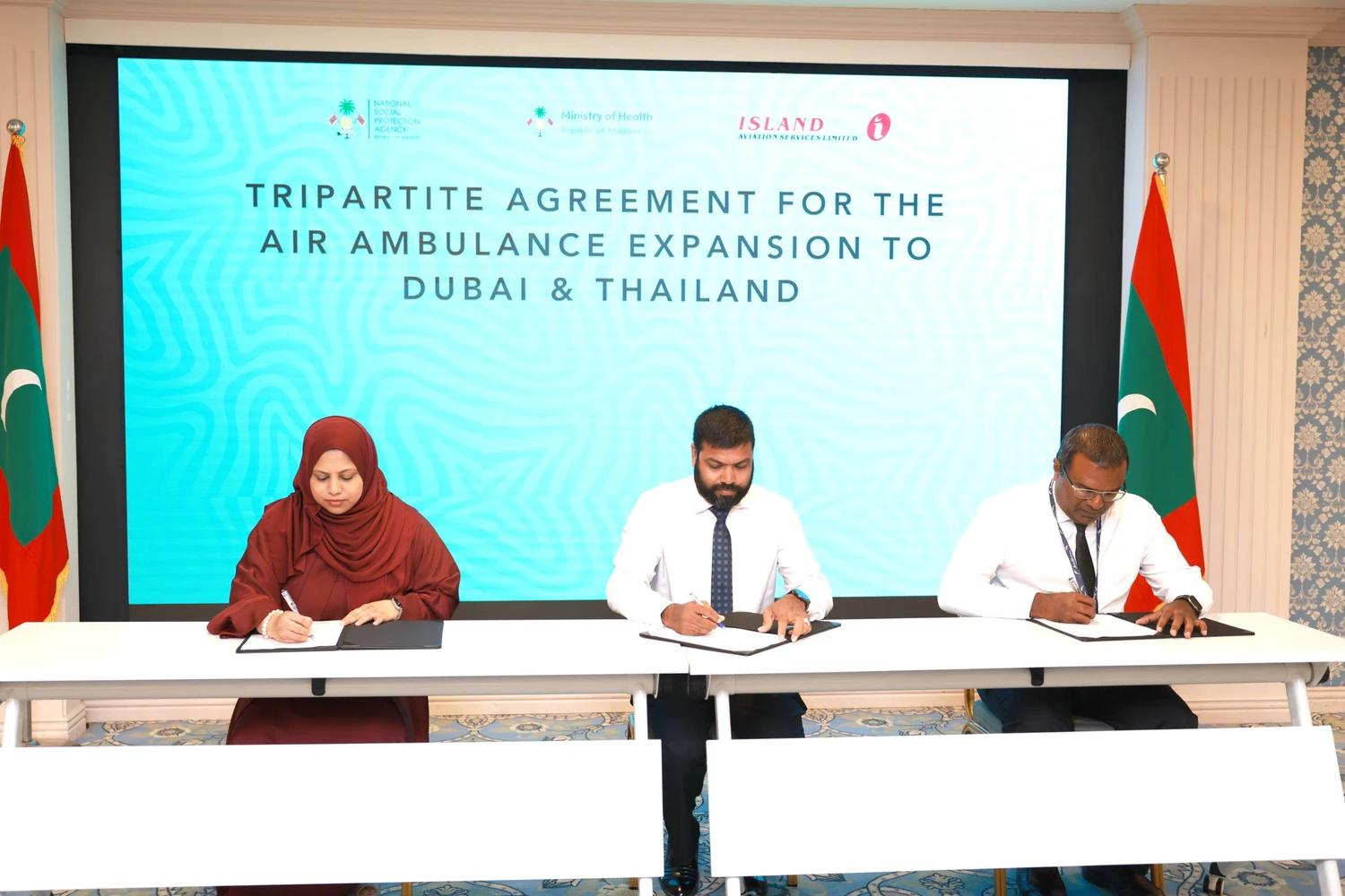 އެއަރ އެމްބިއުލާންސްގެ ޚިދުމަތް ތައިލެންޑާއި ޔޫއޭއީއަށް!