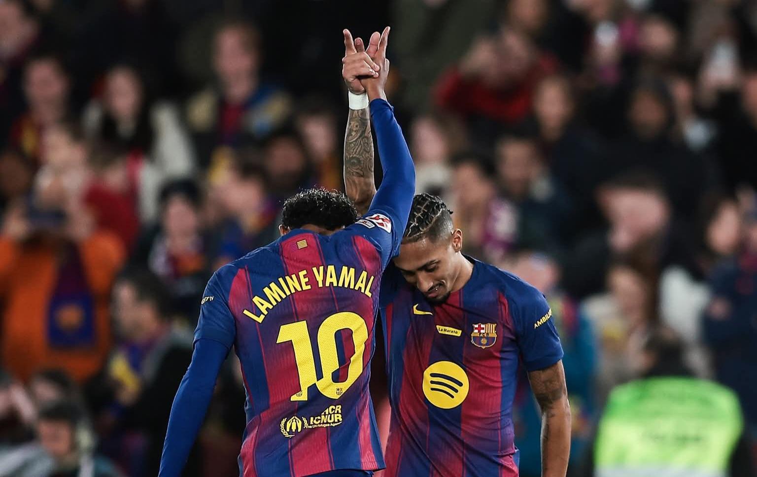 އޮސަސޫނާ ބަލިކޮށް ބާސެލޯނާ އިން ހަތް ޕޮއިންޓަށް ލީޑު ފުޅާކޮށްފި