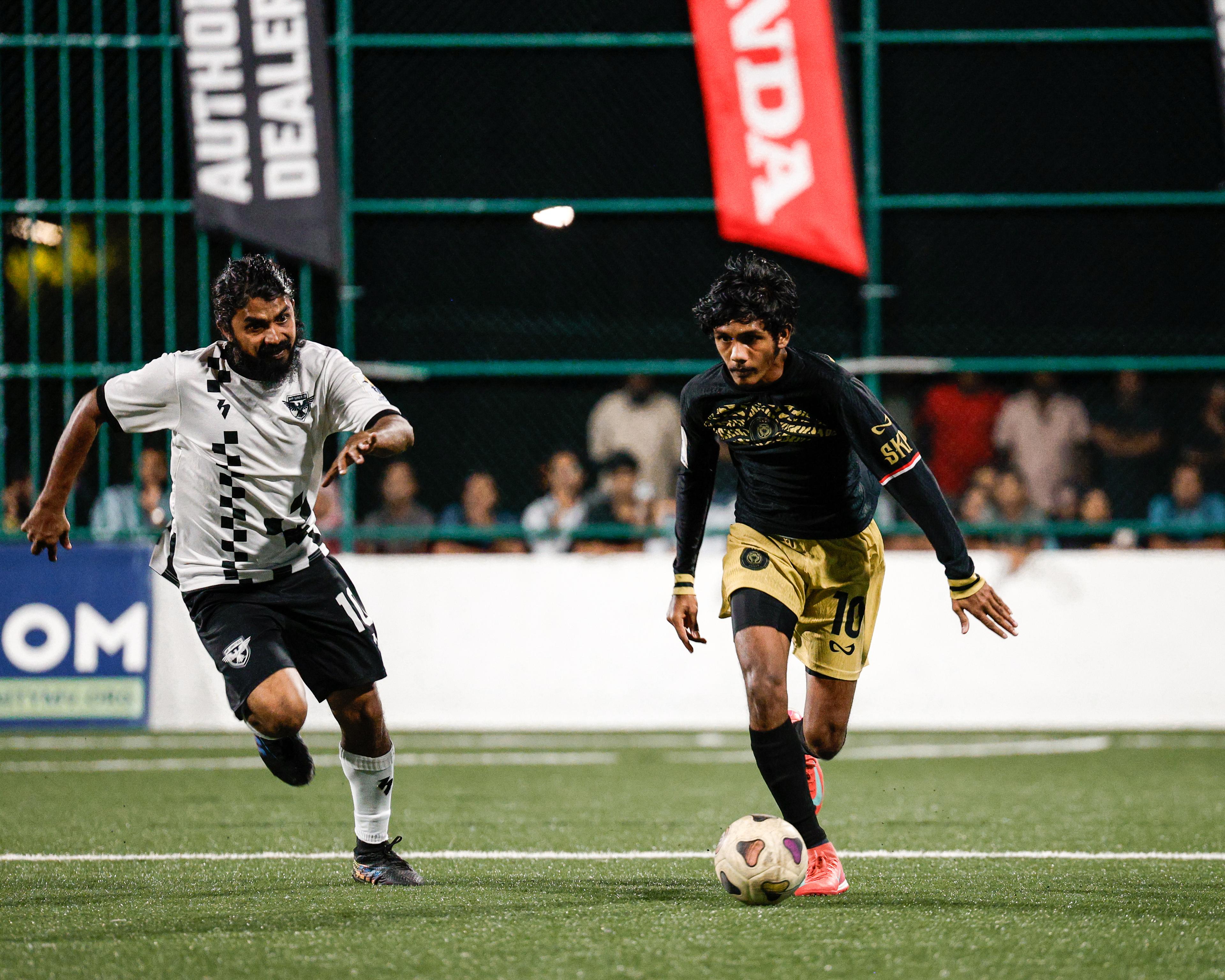 އަލްސަންގެ ހެޓްރިކާއެކު އެމްއެފް ޔުނައިޓެޑް ކަޓުވާލުމަށްފަހު އެސްކޭޕީ ޔުނައިޓެޑް ފައިނަލުން ޖާގަ ހޯދައިފި