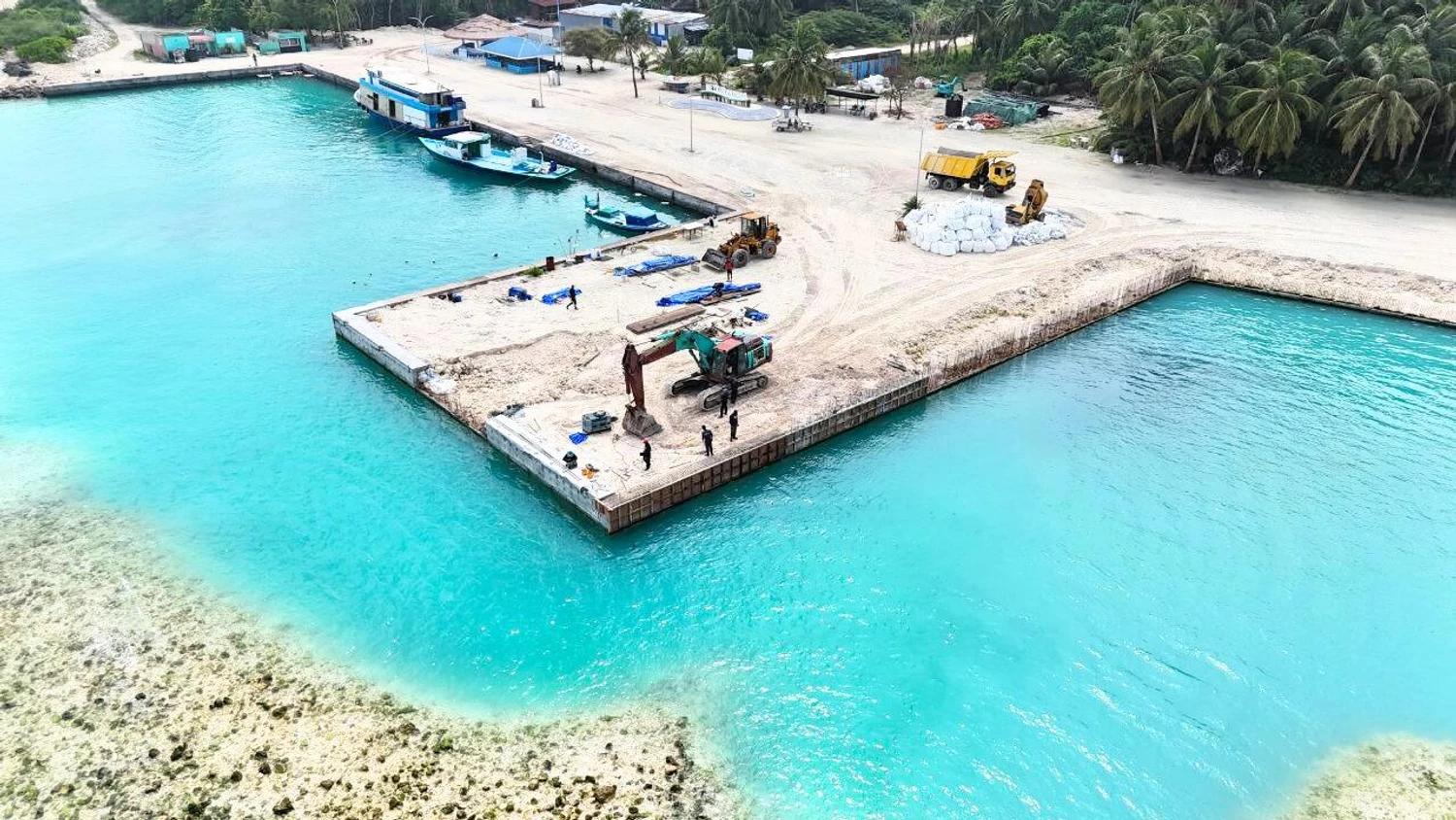 ނޭކުރެންދޫ ބަނދަރު އަޕްގްރޭޑް ކުރުމުގެ މަޝްރޫޢުގެ 31 އިންސައްތަ ނިމިއްޖެ