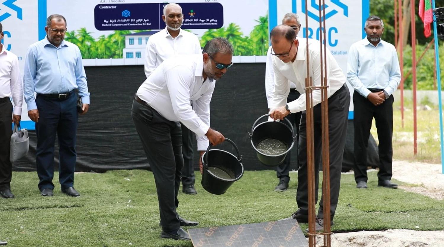 ތޮއްޑޫ ކައުންސިލްގެ އައު އިމާރާތުގެ ބިންގާ އަޅައިފި