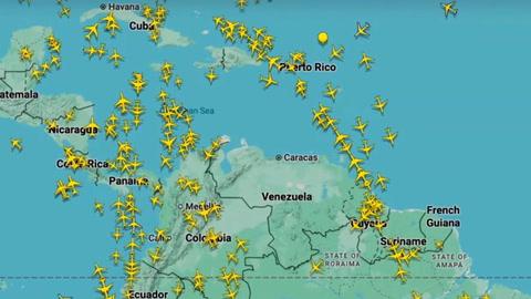 ވެނެޒުއޭލާއަށް ވައިގެ ހަމަލާތަކެއް: ހަމަލާތައް ފެށުމުގެ ކުރީން އެމެރިކާގެ އެއާލައިންތަށް ވެނެޒުއޭލާގެ ވައިގެ ސަރަހައްދަށް ނުވަންނަށް އެންގި!