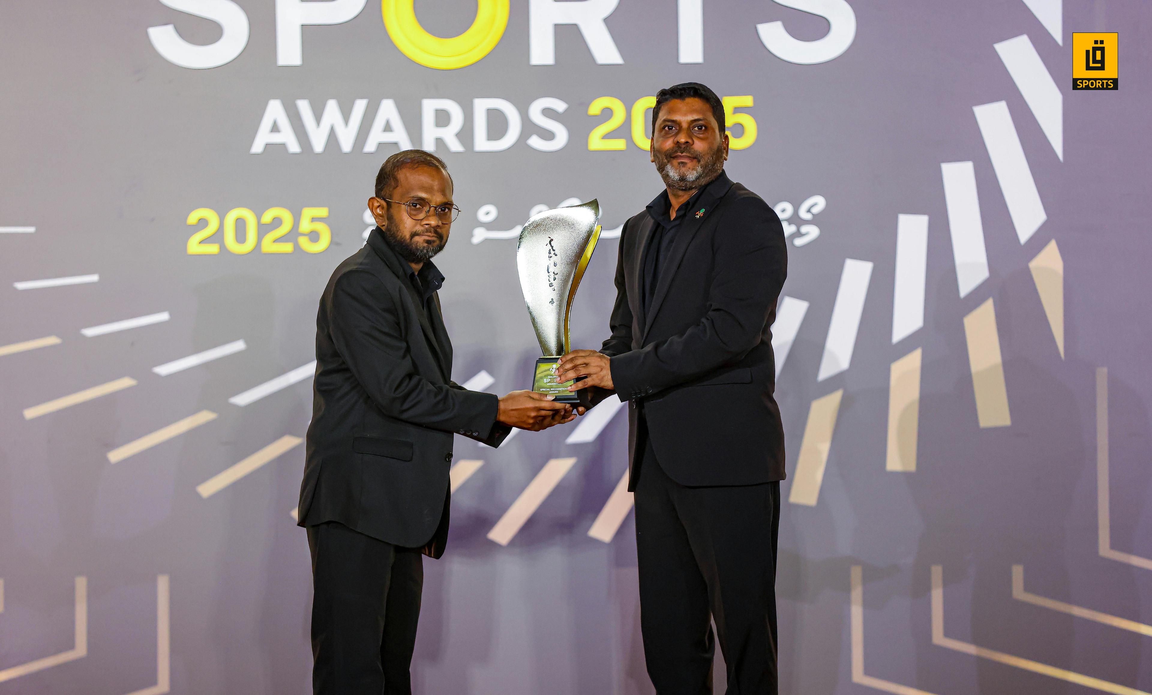 ސްޕޯޓްސް އެވޯޑް: ކުޅިވަރަށް ޚިދުމަތްކުރުމުގެ ޚާއްސަ އެވޯޑް ސާއިދުއަށް