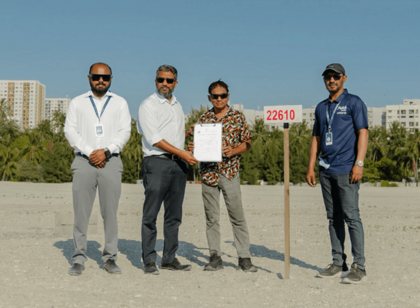 ހުޅުމާލެ ފޭސް 3 އިން ބިންވެރިޔާ ޕްލޮޓް ލިބިފައިވާ ފަރާތްތަކަށް ބިން ހަވާލުކުރަން ފަށައިފި