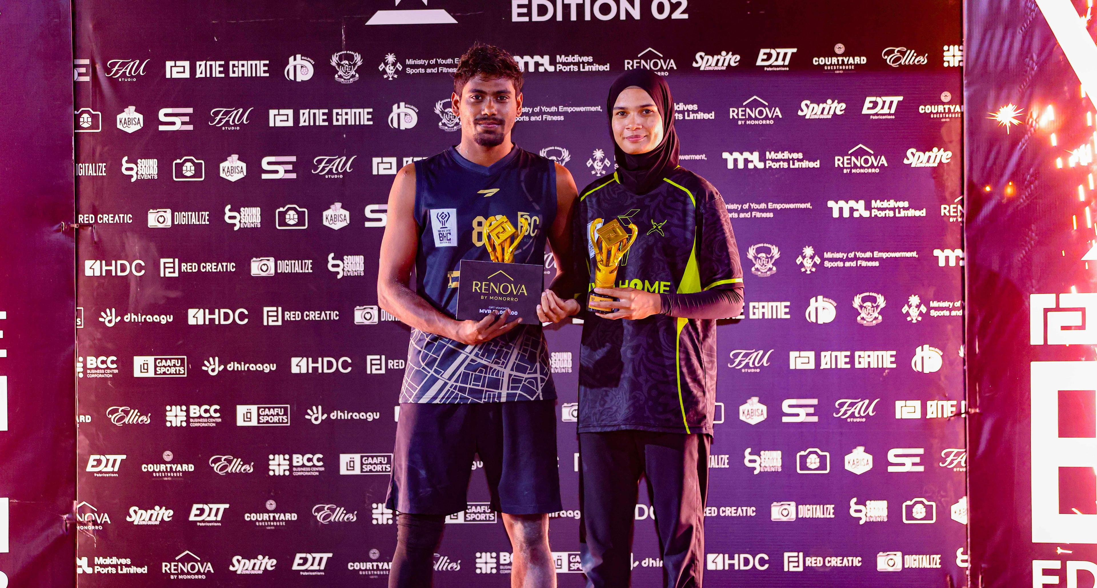 ވަން ގޭމް ބީޗް ހޭންޑްބޯޅަ ޗެމްޕިއަންޝިޕް: މުބާރާތުގެ އެންމެ މޮޅު ކުޅުންތެރިޔާގެ މަގާމު ޖުނާ އަދި ޝާނީޒުއަށް