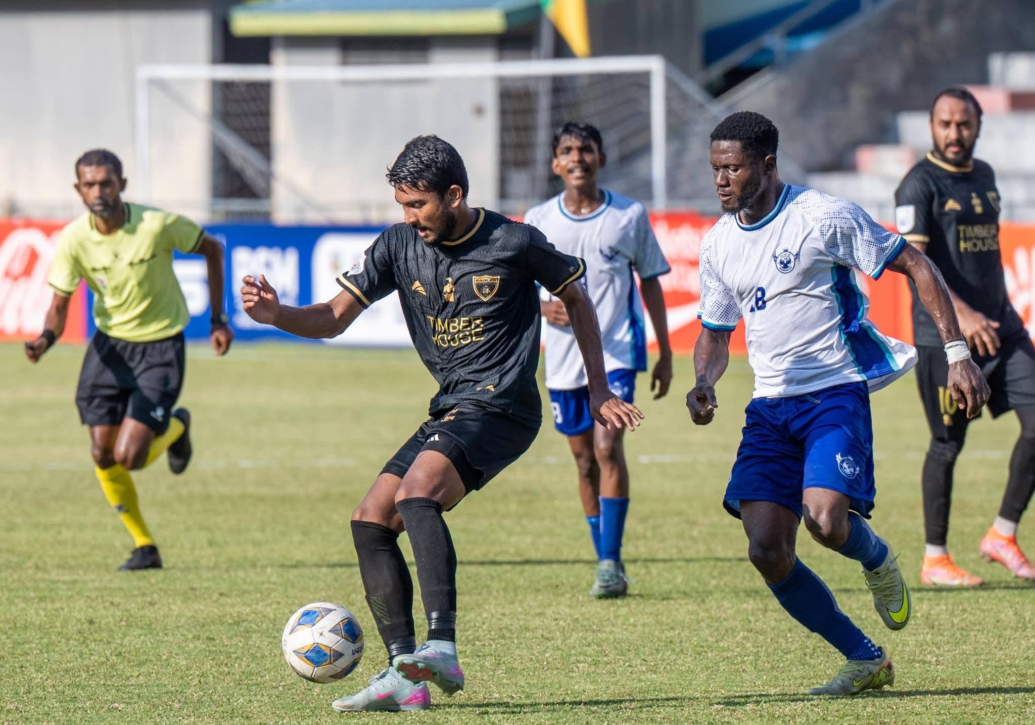 ޕެނަލްޓީގައި އީގަލްސް ބަލިކޮށް ބުލޫ ސްޕޯޓްސް ކުލަބު އެފްއޭކަޕްގެ ސެމީފައިނަލުން ޖާގަ ހޯދައިފި