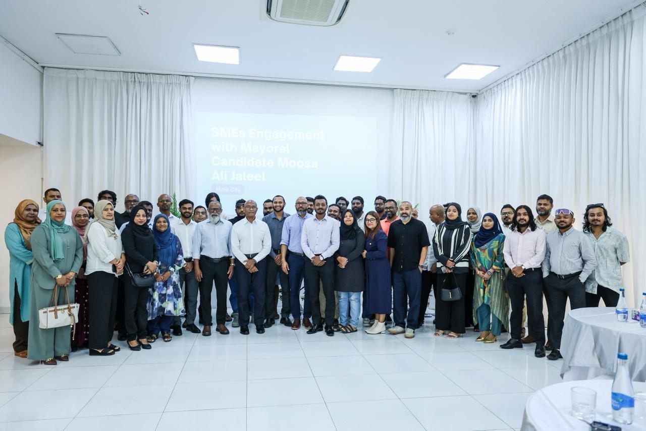 މާލޭގައި ވިޔަފާރިކުރާ ކުދި އަދި މެދުފަންތީގެ ގިނަ ވިޔަފާރިވެރިންގެ ތާއީދުވެސް މޫސާ އަލީ ޖަލީލުއަށް!